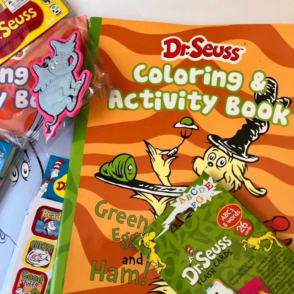 Dr. Seuss Coloring Books/Stickers and more….